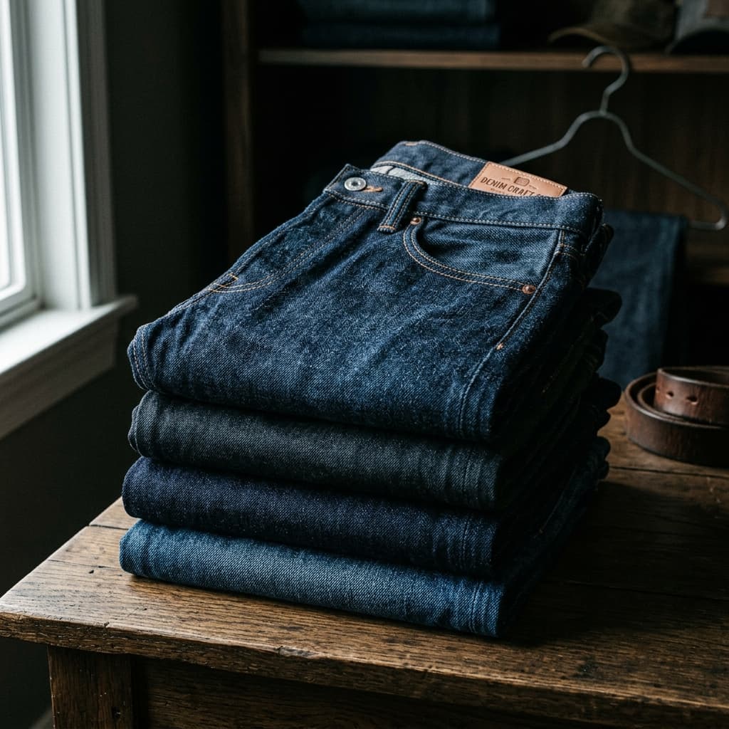 Slim Fit Dark Wash Jeans